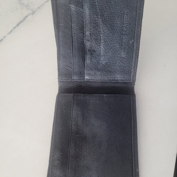 Vintage Leather Australian Wallet. Black. - Picture 4 of 5